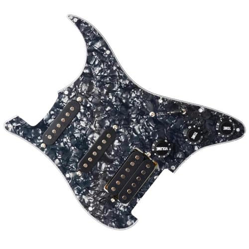 Standard-Pickguard-Tonabnehmer SSH-Schlagbrett für E-Gitarre, Tonabnehmer, vorverkabeltes Schlagbrett, Standard-Ersatzbaugruppe (Color : 2)