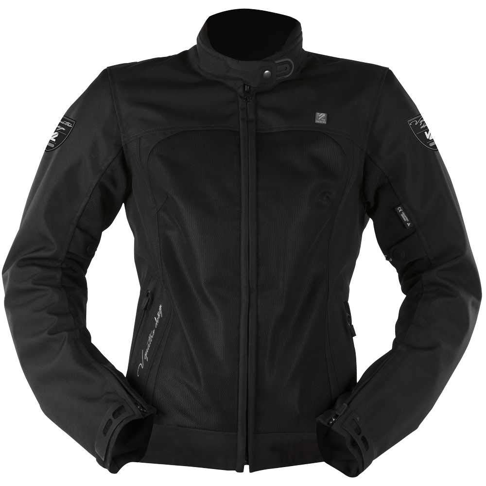 V Quattro Design Tarah Damen Jacke, Schwarz Anthrazit, Größe XL