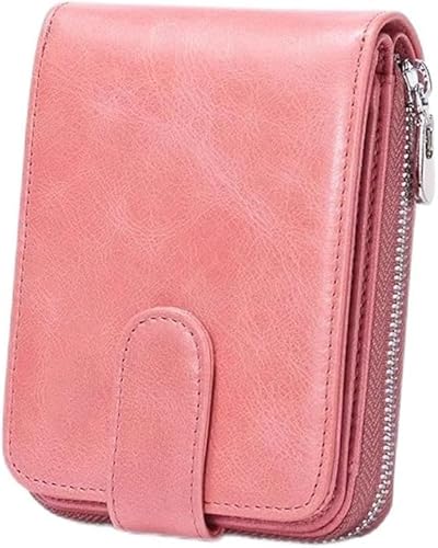 VSULZVNU Leder Geldbörse für Münzgeldbörse Kartenhalter Designer Damen Geldbörse Geldtaschen, D, 11.5cm