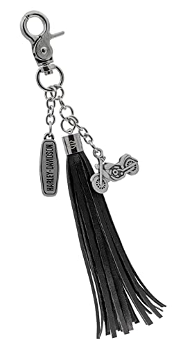 Harley-Davidson Black Tassel with Charms Schlüsselanhänger