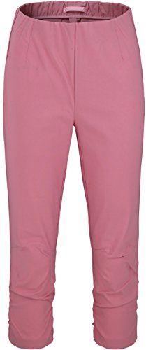 Stehmann Maria-530, stretchige Caprihose, seitlich gerafft (38, pink Lady)