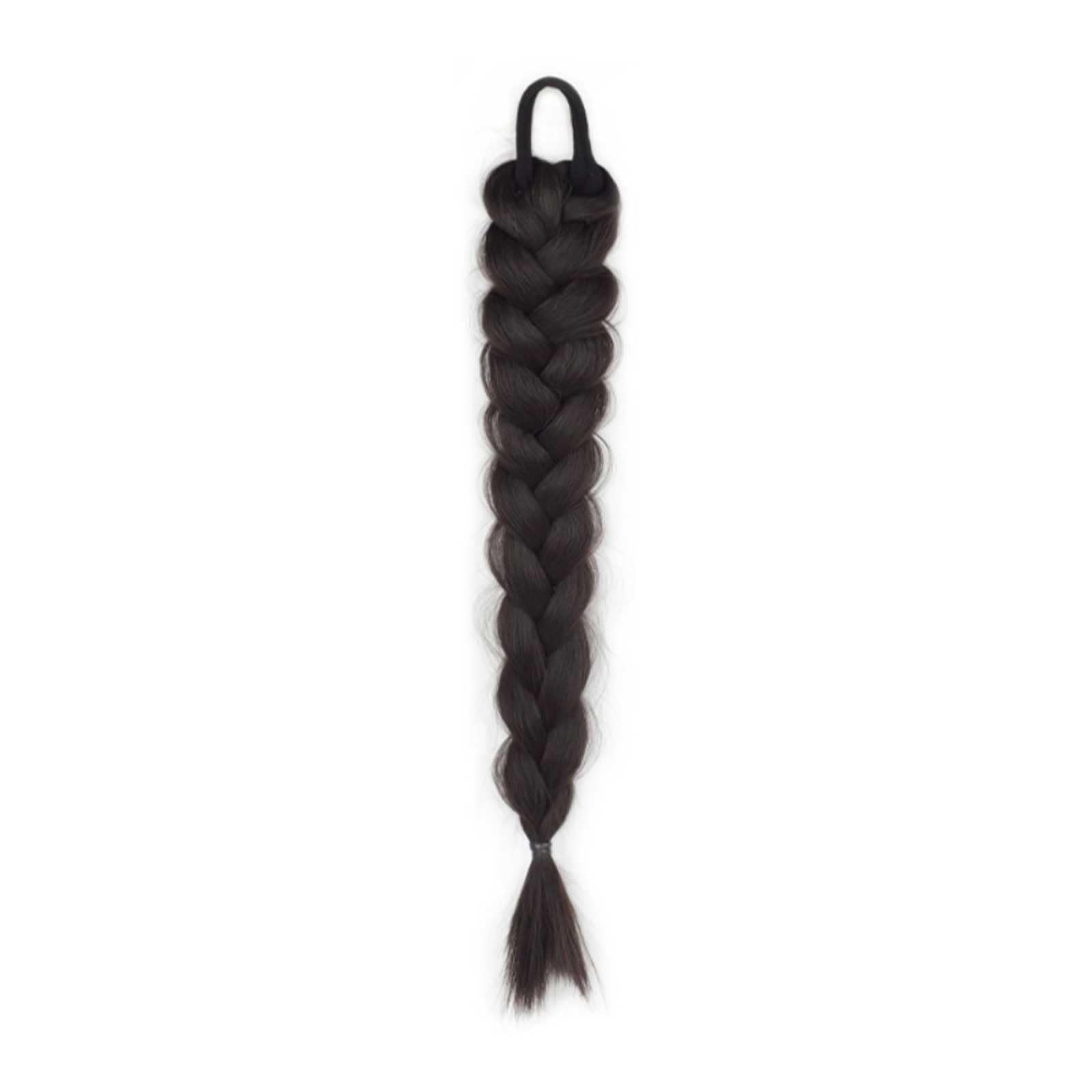 1 Stück, Damen-Perückengeflecht, Simulationsstil, natürlich, flauschig, faul, langes Haar, Twist-Geflecht, 40 cm, Braun, Schwarz