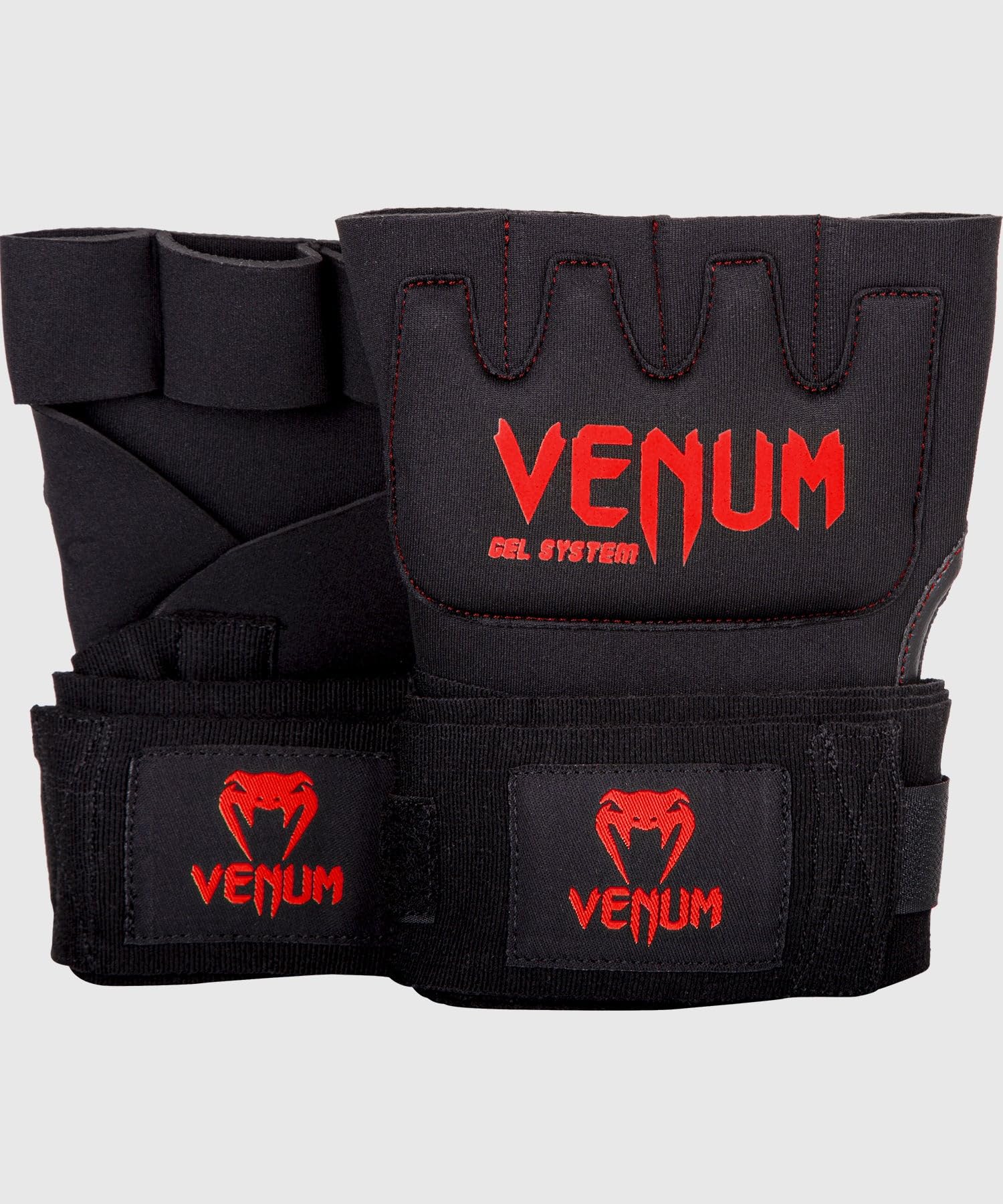 Venum, Kontact Gel Handschuh Wraps, Herren, XL, Schwarz/Rot