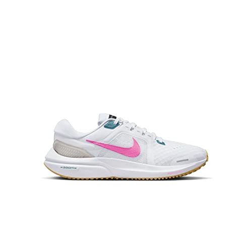 Nike Damen Air Zoom Vomero 16 Sneaker, Weiß/rosa Zaubernoise Aqua-Weißwäsche-Gold, 40.5 EU