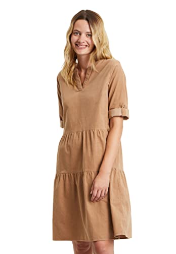 Cartoon Damen 1568/7537 Kleid, Warm Sand, 36