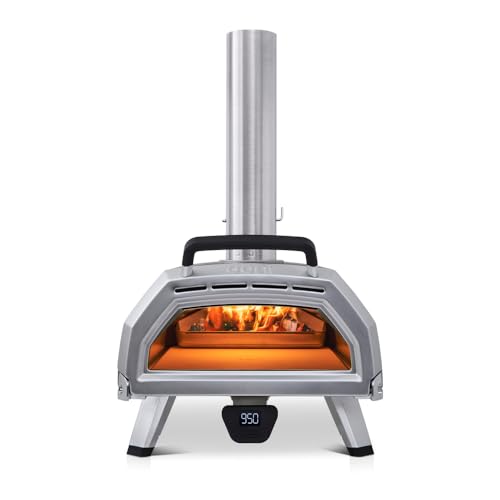 ooni Karu 16 Outdoor Multi-Treibstoff-Pizzaofen - Holz- und Gas-Pizzaofen - Pizzaofen zum Kochen im Freien - Tisch-Pizzaofen für echte Steingebackene Pizza