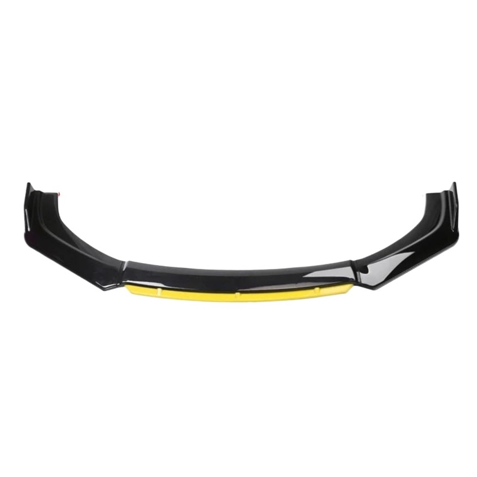 Splitter 4 STÜCKE Universal Auto Frontstoßstange Lip Body Kit Spoiler Splitter Diffusor Weiß Carbon Fiber Splitter ABS Kunststoff Autozubehör Frontlippe(Black and Yellow)