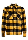 Merc of London Herren Linden Shirt, Mustard, L