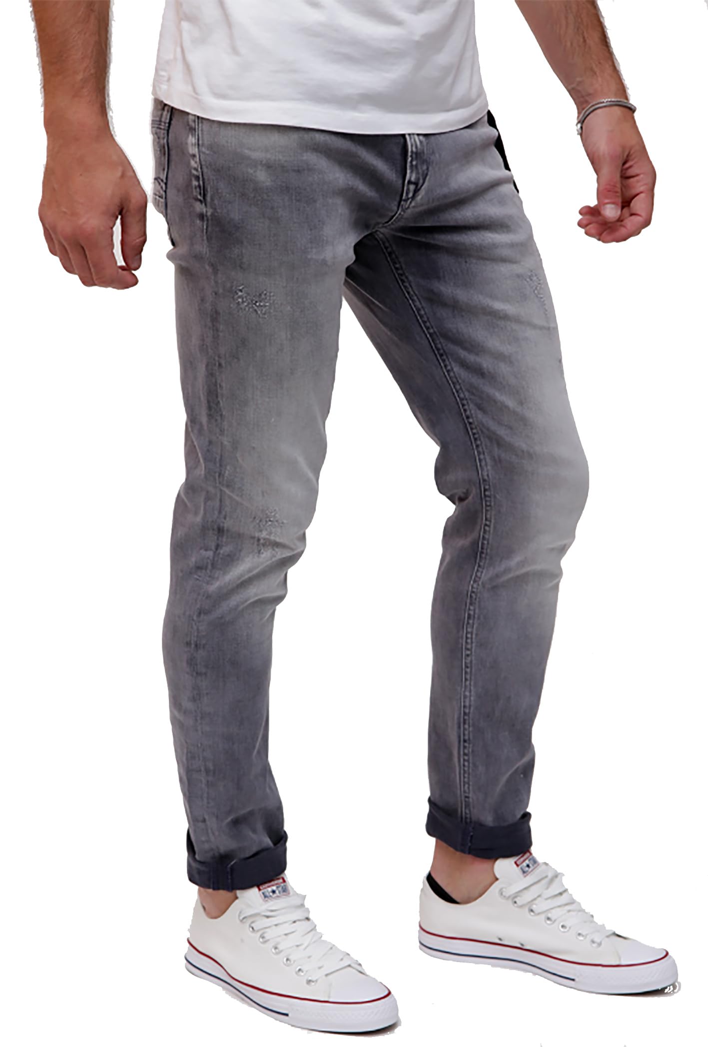 M.O.D. Herren Jeans Marcel Slim Fit im 5-Pocket-Style mit Einer coolen Waschung (DE/NL/SE/PL, Bundweite & Schrittlänge, 36, 32, Babol Grey)