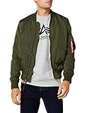 Alpha Industries Herren Jacke MA-1 TT, Grün (Dark Green 257), Small