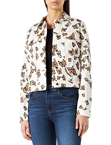 Love Moschino Womens 5 Pockets Jacket, FARFALL.FO.BCO, 48