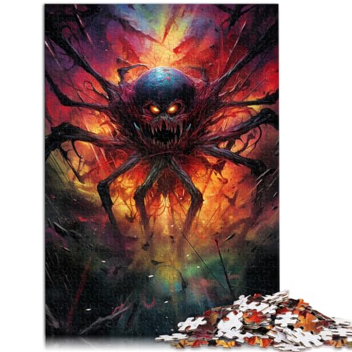 Puzzle für bunte Spinnen, Puzzle für Erwachsene, 1000-teiliges Puzzle, Holzpuzzle, einzigartige Geburtstags, 1000 Teile (50 x 75 cm)