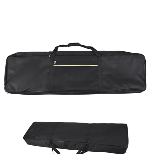 Nbhuiakl Tasche für elektrische Klaviertastatur, wasserdichte Tasche – Keyboardbehälter mit 88 Tasten – verdickte Tastaturtasche für ergonomischer Reisegriff, stoßfest, 136 x 33 x 17 cm, Se référer au