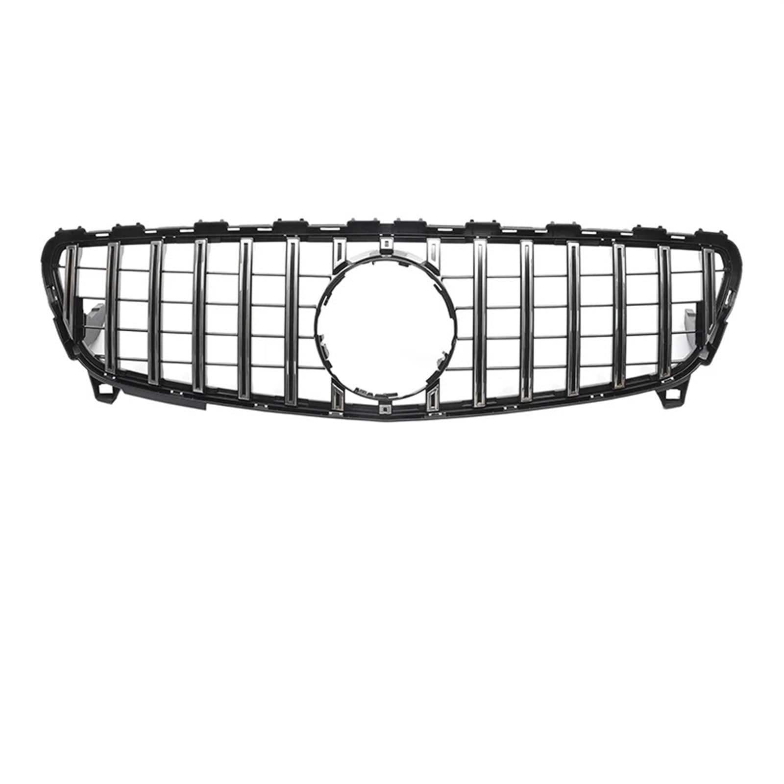 Frontgrills Für Benz A-KLASSE W176 2013-2018 A180 A200 A250 GTR Diamant Stil Auto Vorderen Stoßfänger Gitter Haube Mesh Front Bumper Grille(16-18 GT Silver)