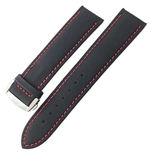 NEYENS Uhrenarmband aus Nylon-Leinen, für Seamaster Diver 300er-Serie, 19 mm, 20 mm, 21 mm, 22 mm, 21mm Rose buckle, Achat