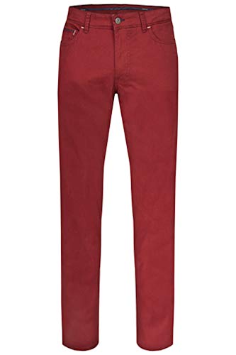 Hattric, Hunter, Herren Herren Jeans Hose Gabardine Stretch Red Meliert W 54 L 32