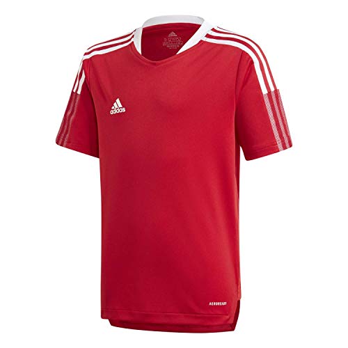 adidas Unisex Kinder Tiro21 Tr Jsy Y T Shirt, Team Power Red, 140 EU