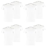 PUMA 8 er Pack Basic Crew T-Shirt Men Herren Unterhemd Rundhals, Farbe:300 - White, Bekleidungsgröße:XL