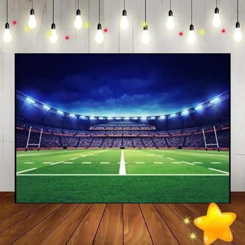 Bowl Rugby Sport Hockey Fußball Fußball Baseball Stadion Hintergrund Foto Dekoration Kuste Geburtstag Hintergrund Party 350x230cm