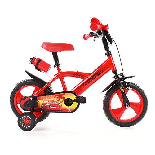 Disney Cars Kinderfahrrad - Jungen - 12 Zoll - Rot - Fester Gang rot