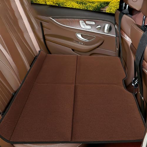 CMJZBD Automatratze für VW Golf Cabriolet/Sportsvan, Nicht Aufblasbare Auto Matratze, Faltbar Automatratze, Linen Cool mat coffee