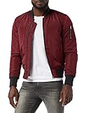 Urban Classics Herren 2-Tone Bomber Jacket Bomberjacke, Mehrfarbig (Burgundy/Black 619), XXX-Large