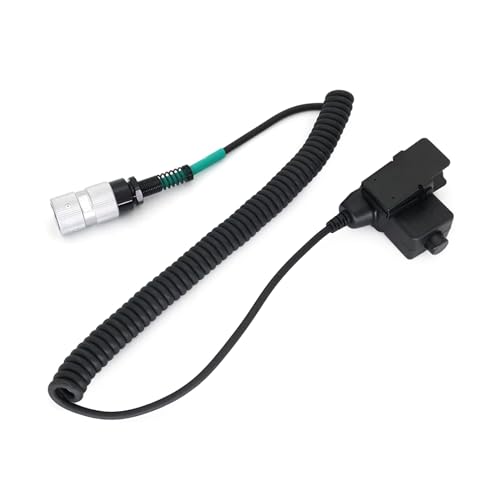 U94 PTT-Adapter, Push-to-Talking-Taste, WalkieTalkie-Headset-Kabel für PRC152 6-poligen Stecker-Funkgeräte