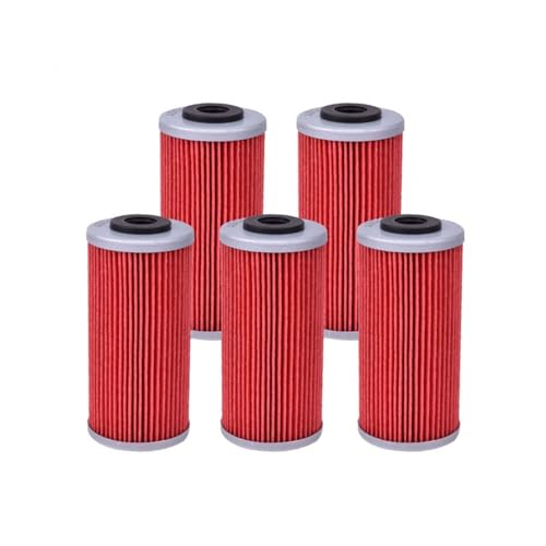 DOFABI 5 stück Motorrad Öl Filter, for Sherco, SE 2,5i F SE 3,0i F SE 4,5i F SM 4,5i F SE 5,1i F SM 5,1i F Motorrad-Ölfilterwechsel