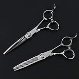 6-Zoll-Friseurschere, professionelles Friseurscheren-Set für den Salon, zum Schneiden und Effilierscheren, FlatCut6.0Inch