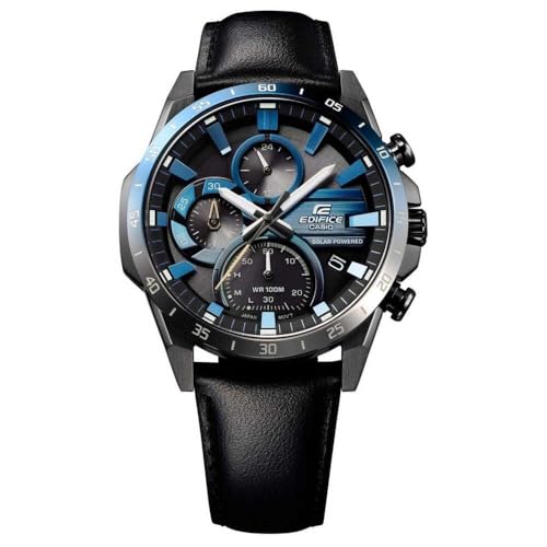 Casio Uhr EQS-940NL-1AVUEF Chrono Solar EQS-940NL-1AVUEF, Schwarz und Blau.