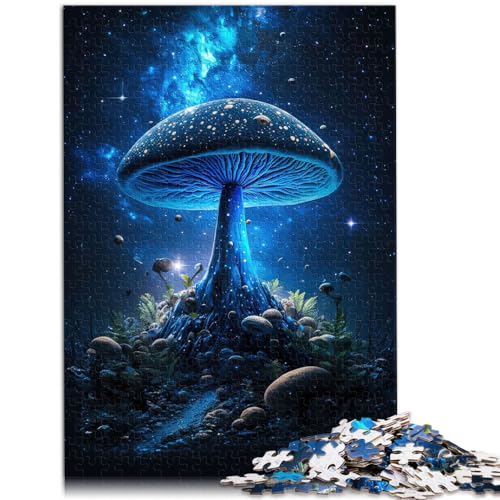 Puzzle als Geschenk, Cosmic Mushroomd, für Erwachsene, 1000-teiliges Puzzle, Holzpuzzle, Wanddekoration, einzigartige Geburtstags, 1000 Teile (50 x 75 cm)