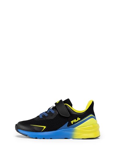 FILA Crusher V Kids Laufschuh, Black-Vallarta Blue, 35 EU