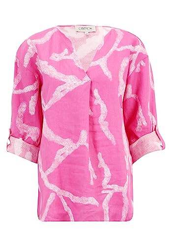 Cartoon Damen 8913/7230 Bluse, Pink/White, XL