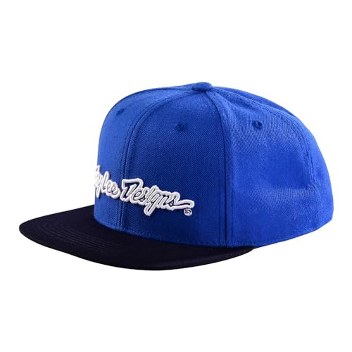 Troy Lee Designs Unisex Cappello Snapback Signature Baby Hut, Blu Bianco, Taglia unica