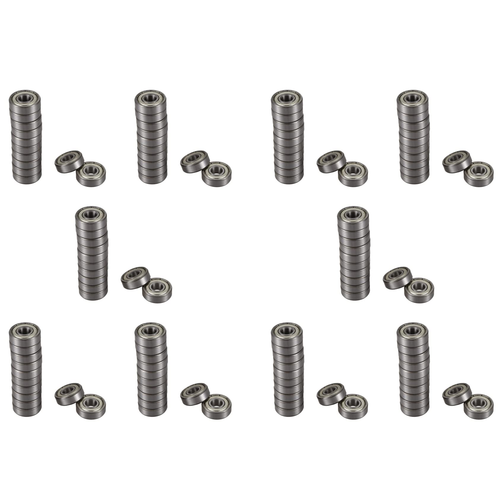 Kiudduy 120 Stück 608Z 22mm x 8mm x 7mm Einreihiges Rillen Lager