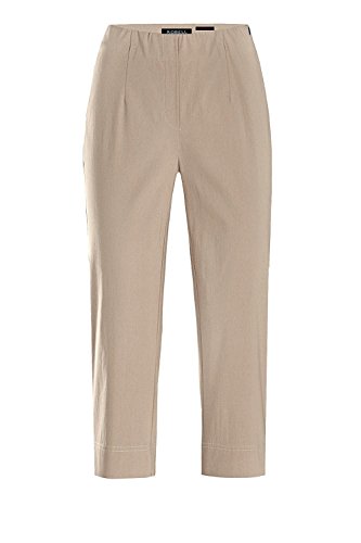 Robell Marie 07 Slim Fit Stretchhose Schlupfhose Damen Capri Hose #Marie 07 (46, beige(14))