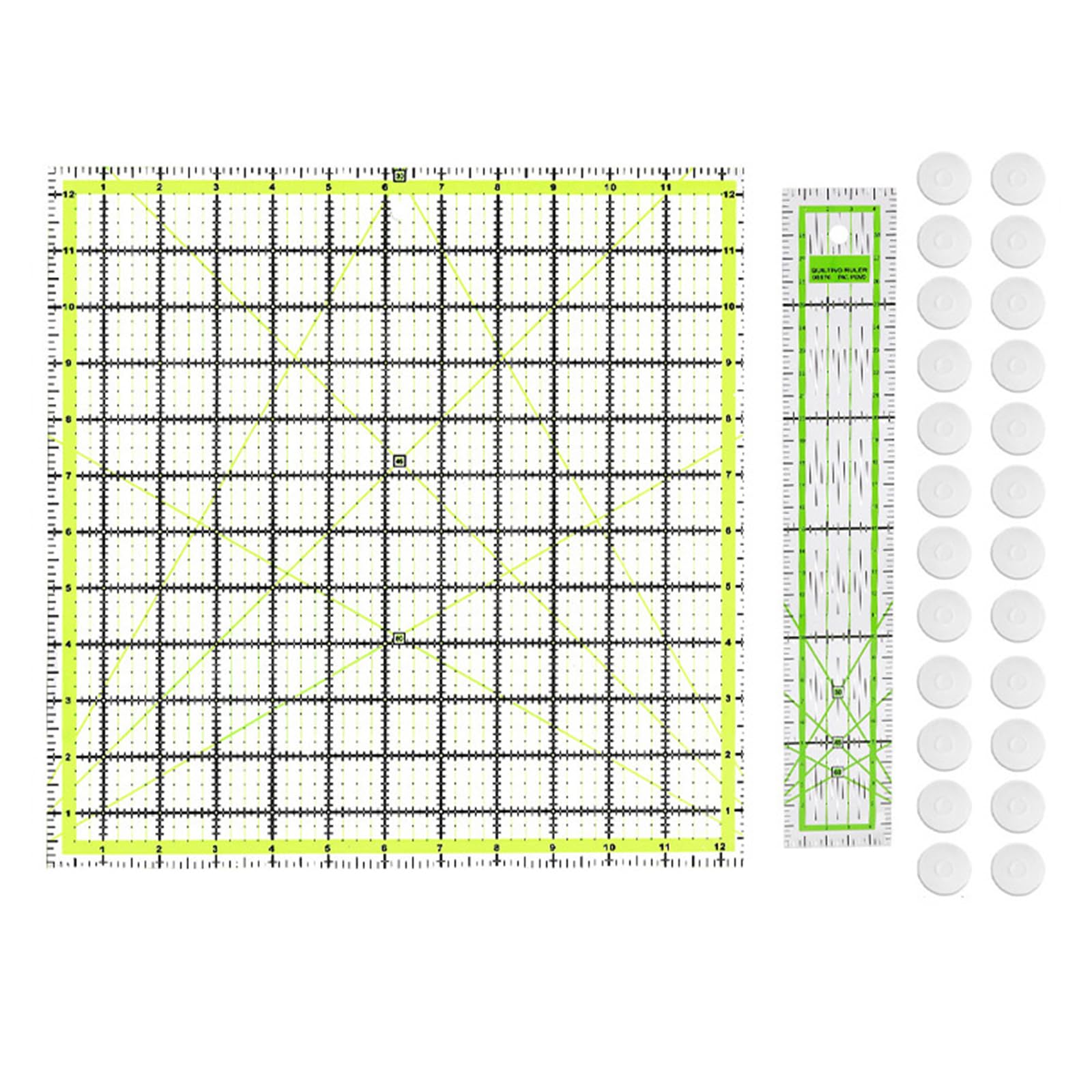 YYSQL Nählineal Patchwork Lineal Quilting Lineal Stoff Schneidelineal Nähen Messwerkzeug Einfach zu bedienen für Quilten