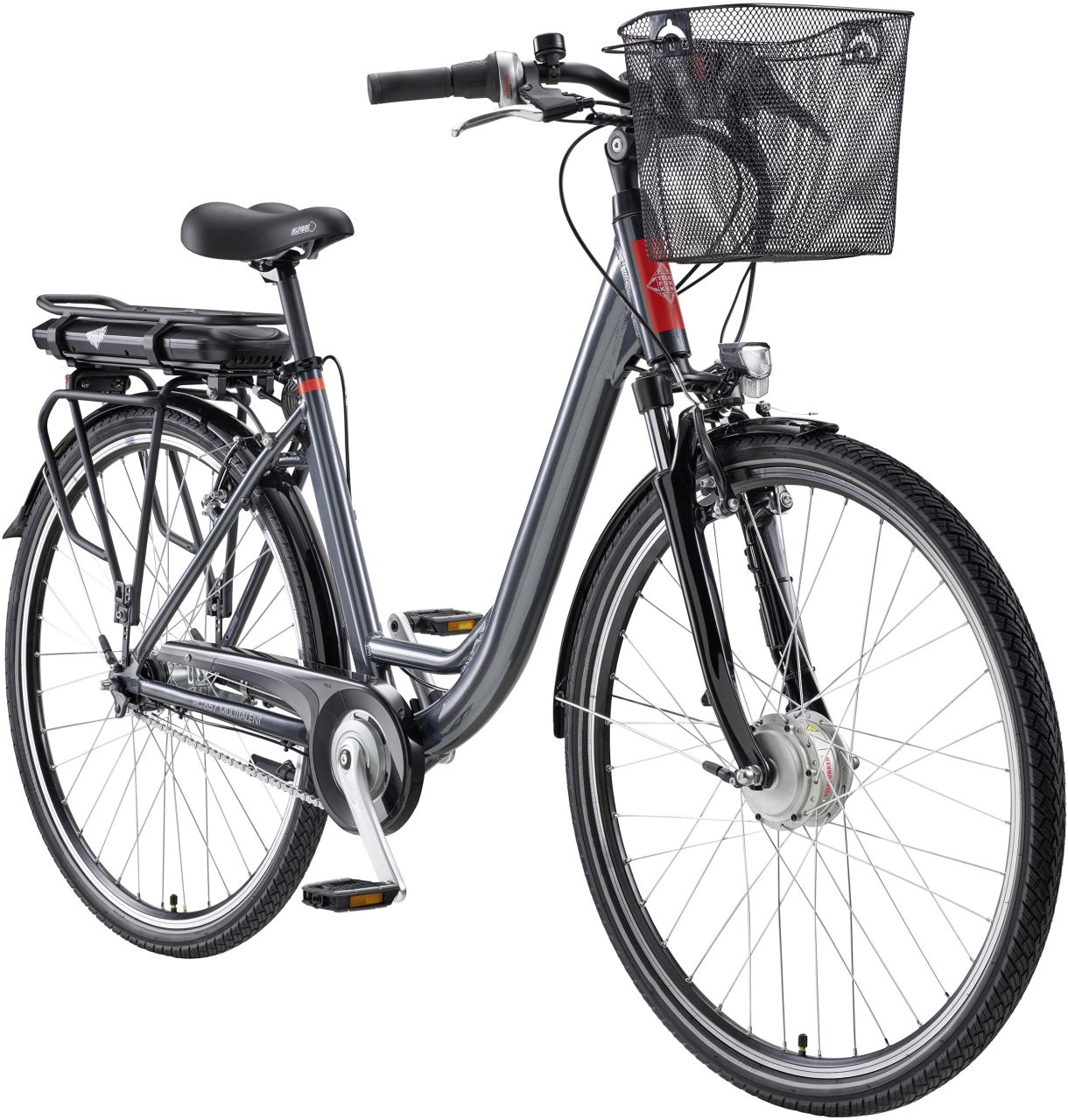 Telefunken E-Bike City RC657 Multitalent unisex 28 Zoll RH 49cm 7-Gang 468 Wh anthrazit