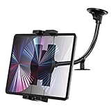 Windschutzscheibe Autohalterung Tablet Halterung, Oilcan Flexible Auto Handy & Tablethalterungen mit Saugnapf Schwanenhals für iPad Pro Air Mini, Samsung Tab, Fire, iPhone 13 Pro Max usw (4-12,9")