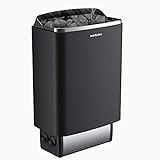 Sentiotec Saunaofen 100/100e - 4.5 kW, Steuereinheit: Eingebaut, Farbe: Schwarz