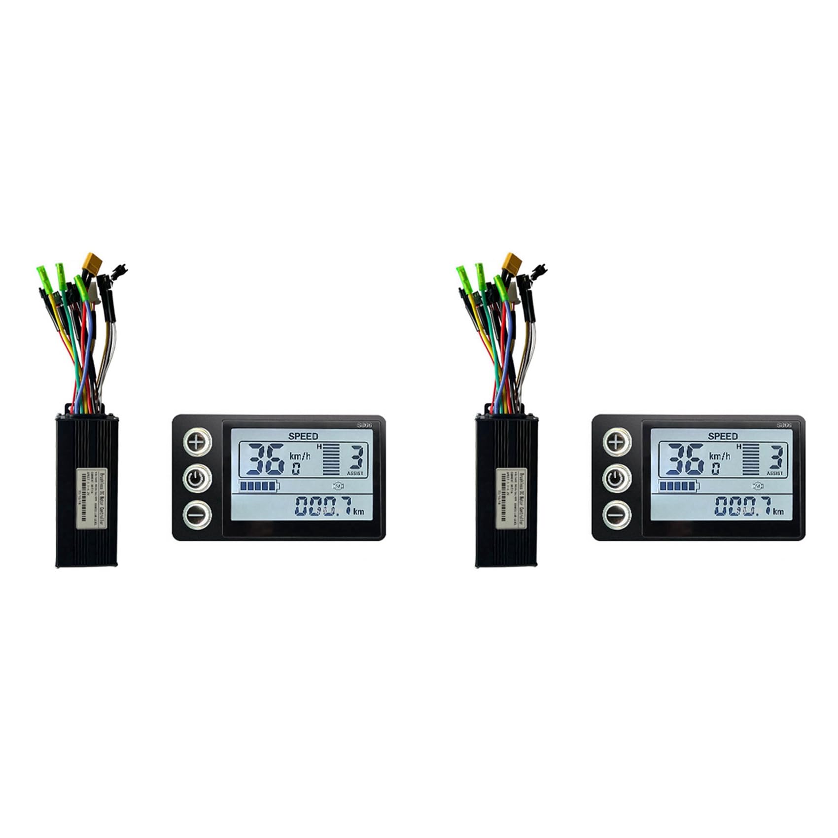 SICOSALT 2X Elektrofahrrad 24V 36V 48V 30A 3 Modell Controller S866 LCD-Display für 350W 500W 750W 1000W Ebike