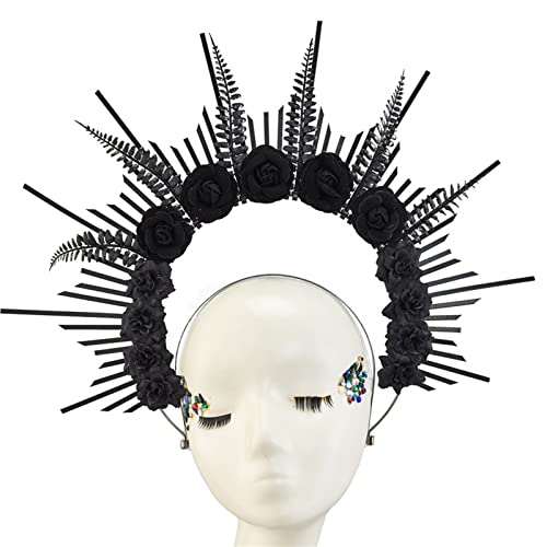 Stacheliges Kopfstück HaloCrown Stirnband Kopfstück HaloCrown Kopfstück Stirnband Goth Flower