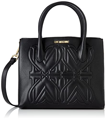 Love Moschino Damen Jc4333pp0fkc000 Handtasche, Schwarz, Einheitsgröße