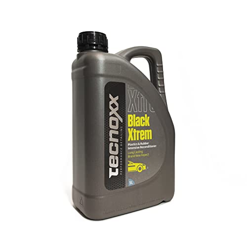 Tecnoxx – Black Xtrem Restaurator von Kunststoff- und Gummiteilen für das Äußere des Fahrzeugs. 5-Liter-Behälter