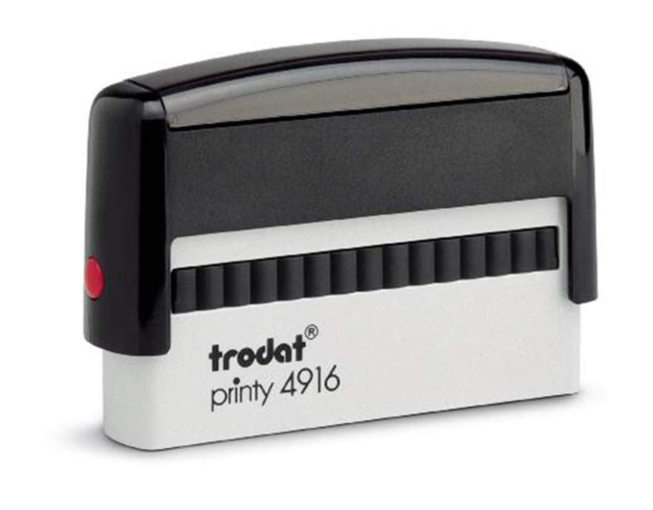 Stempel Trodat Printy 4916 (70x10 mm), für 2 Zeilen, in verschiedenen Farben, gleich Online gestalten!!! (schwarz)