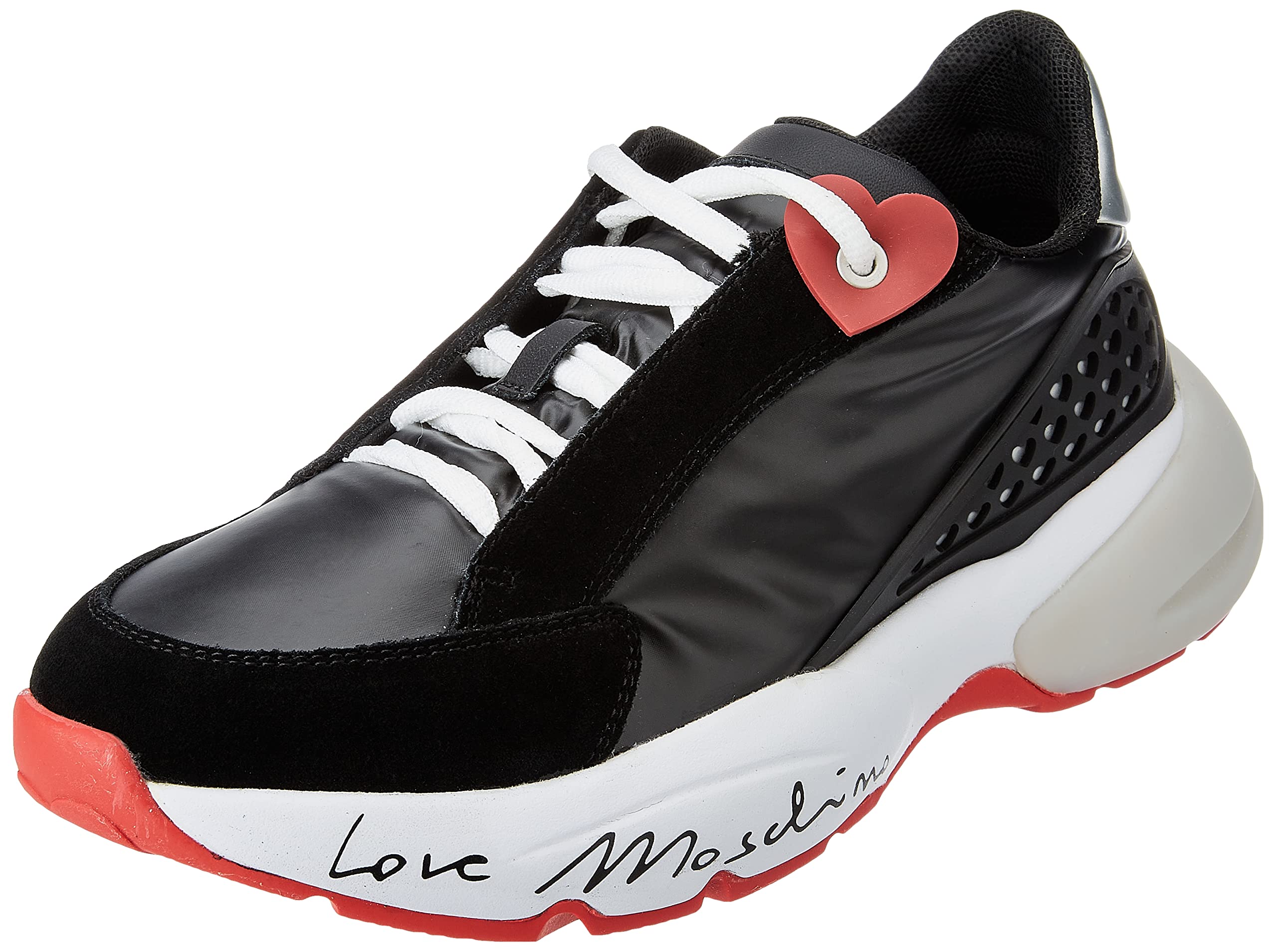 Love Moschino Damen Ja15995g0fiob00a40 Sneaker, Schwarz, 40 EU