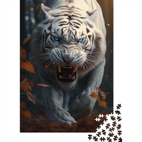 500 große Teile Puzzle für Erwachsene Herbsttiger Holzpuzzle Erwachsenenpuzzle Spielspielzeug für Erwachsene Familienpuzzle Geschenk 52x38cm