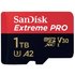 SanDisk Extreme PRO microSDXC-Karte 1TB Class 10, UHS-I, v30 Video Speed Class stoßsicher, Wasserdi