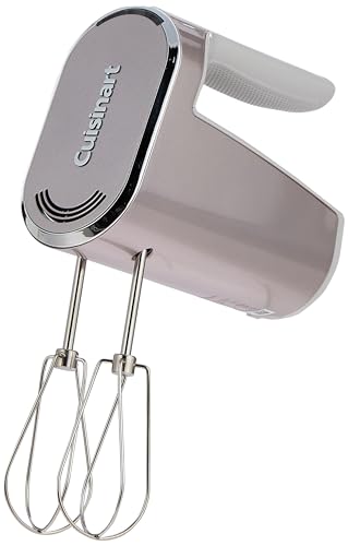 Cuisinart RHM100U Handmixer, kabellos, 2 Schlägel, 5 Geschwindigkeiten, wiederaufladbar, silberfarben