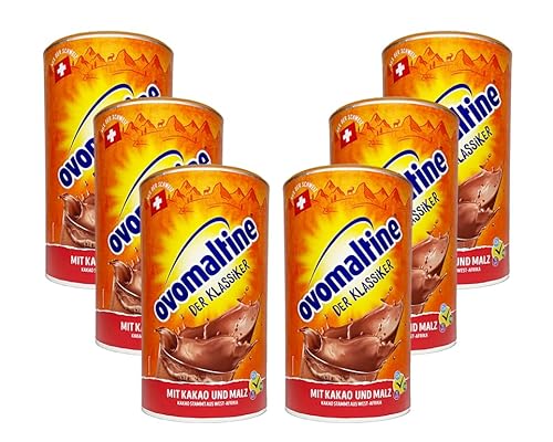 Ovomaltine Schweizer Kakao und Malzgetränk DER KLASSIKER (6 Dosen à 500 g)